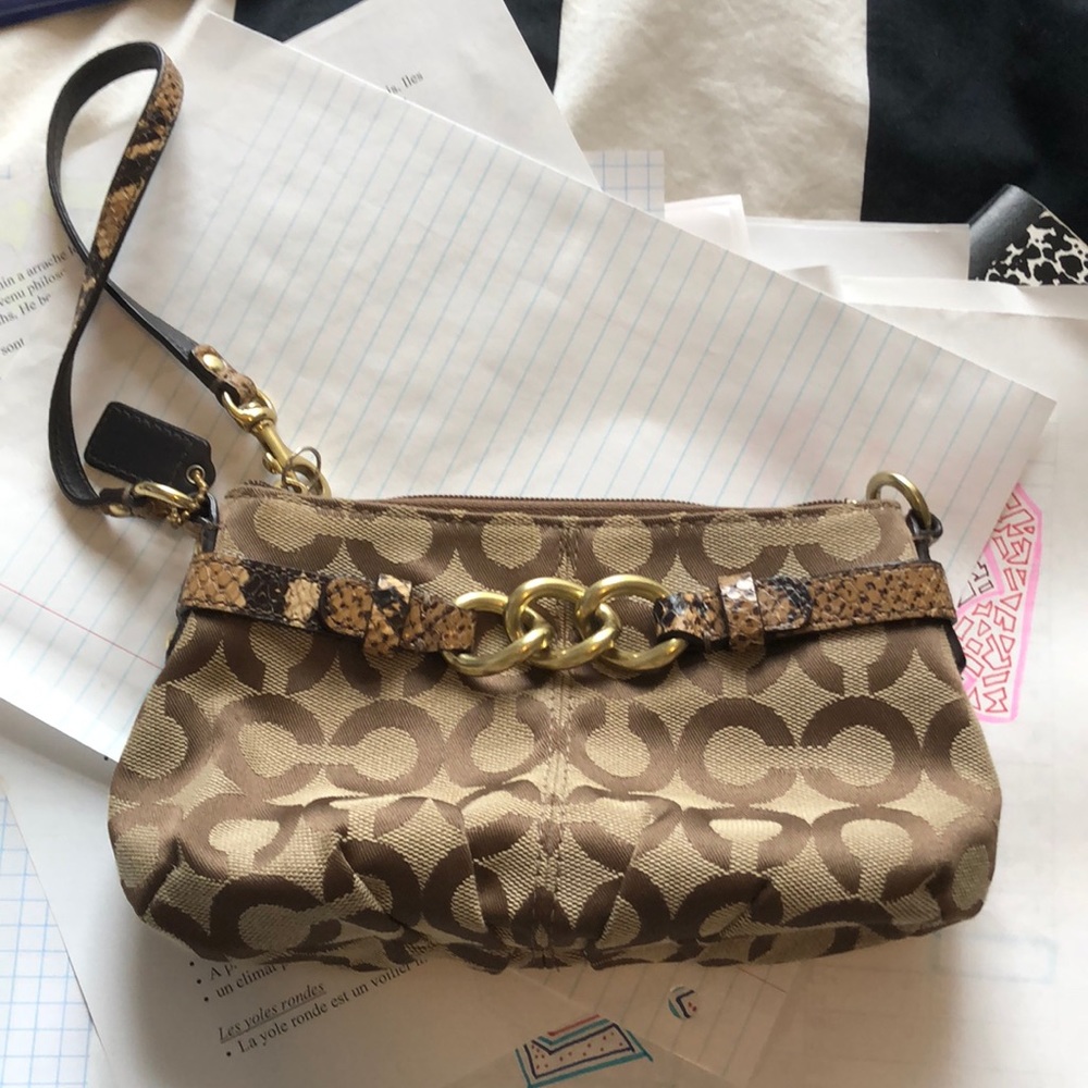 Coach clutch purse